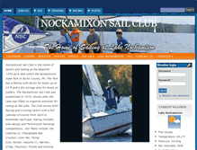 Tablet Screenshot of nockamixonsailclub.org